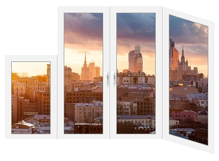 Балкон с глухой створкой Veka ECO 60