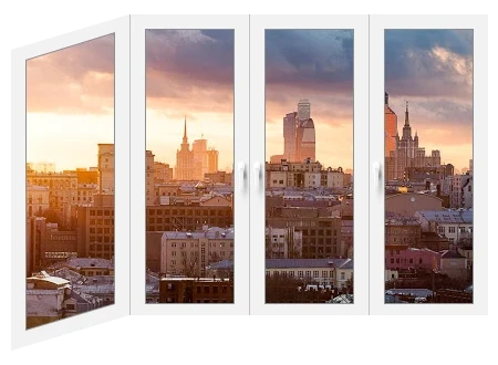 Балкон г-образный Veka Softline 70