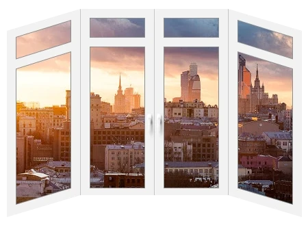 Балкон с фрамугой Veka Softline 82