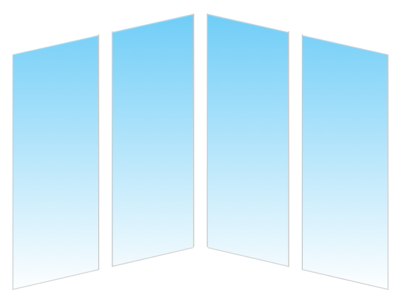 Эркерное угловое пластиковое окно Veka Softline 82