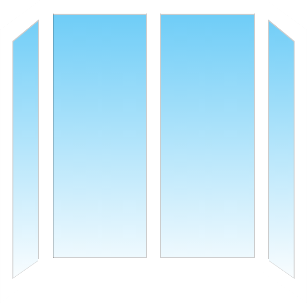 Эркерное прямоугольное пластиковое окно Veka Softline 82