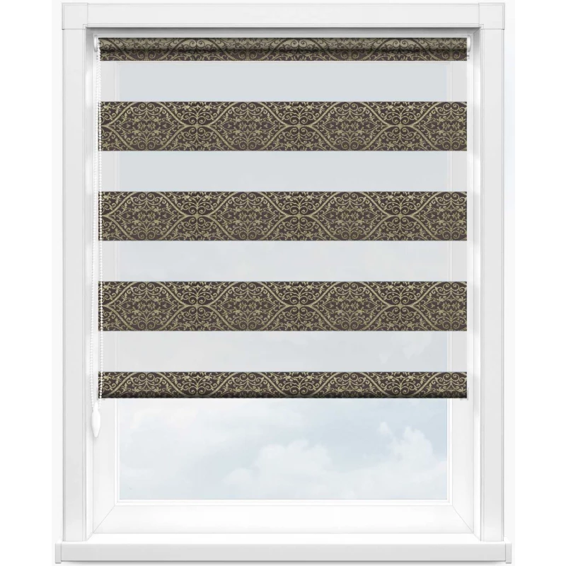 Зебра бергама 2870 коричневый, 280 см - 1