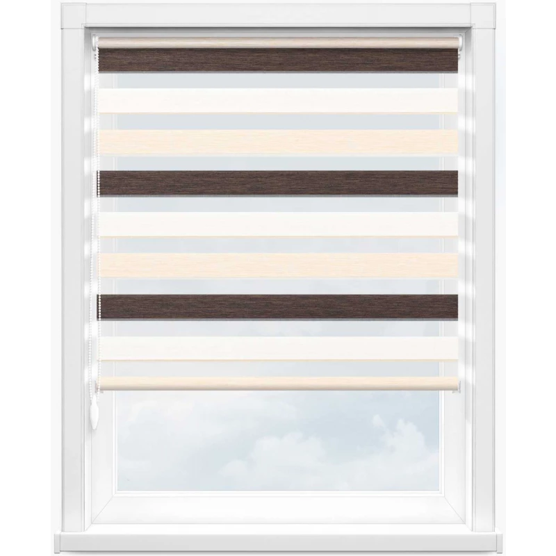 Зебра дайкири 2870 шоколадный, 280 см - 1