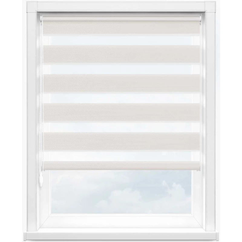 Зебра даймонд 2261 св. бежевый, 280 см - 1