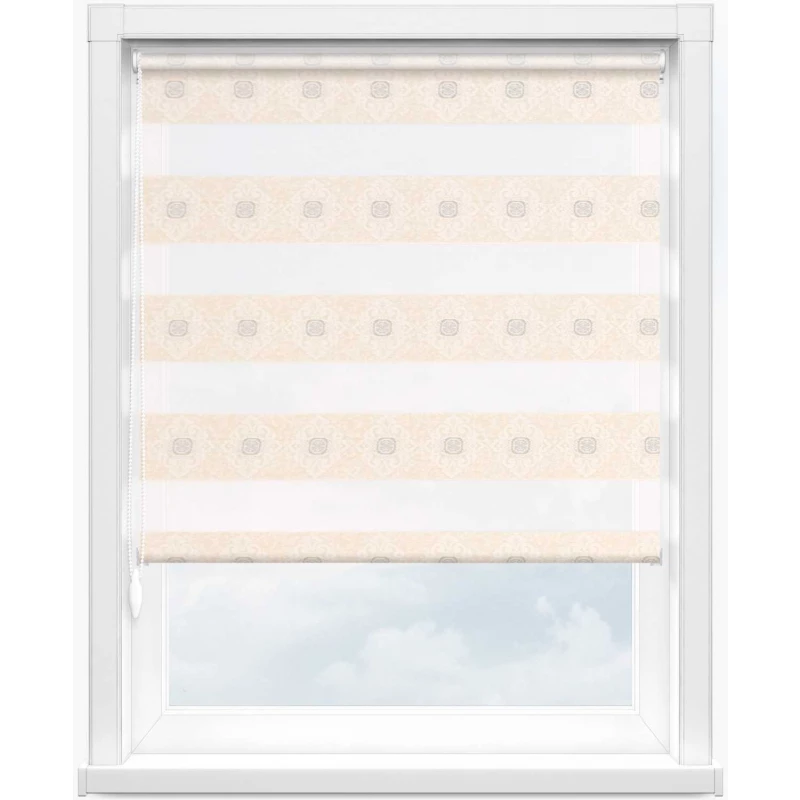 Зебра дамаск 0225 белый, 270 см - 1