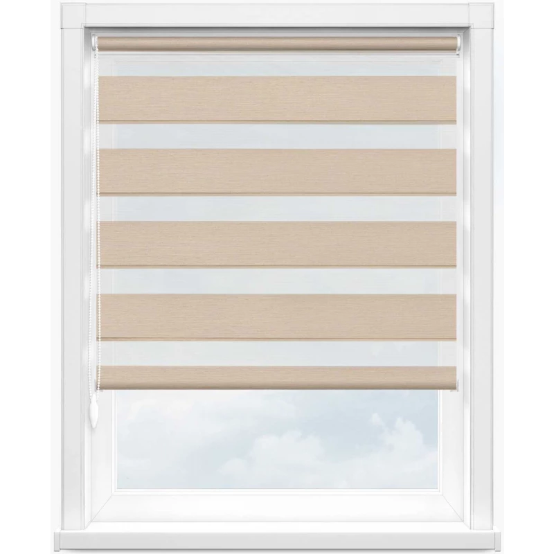 Зебра лофт во 2406 бежевый, 280 см - 1