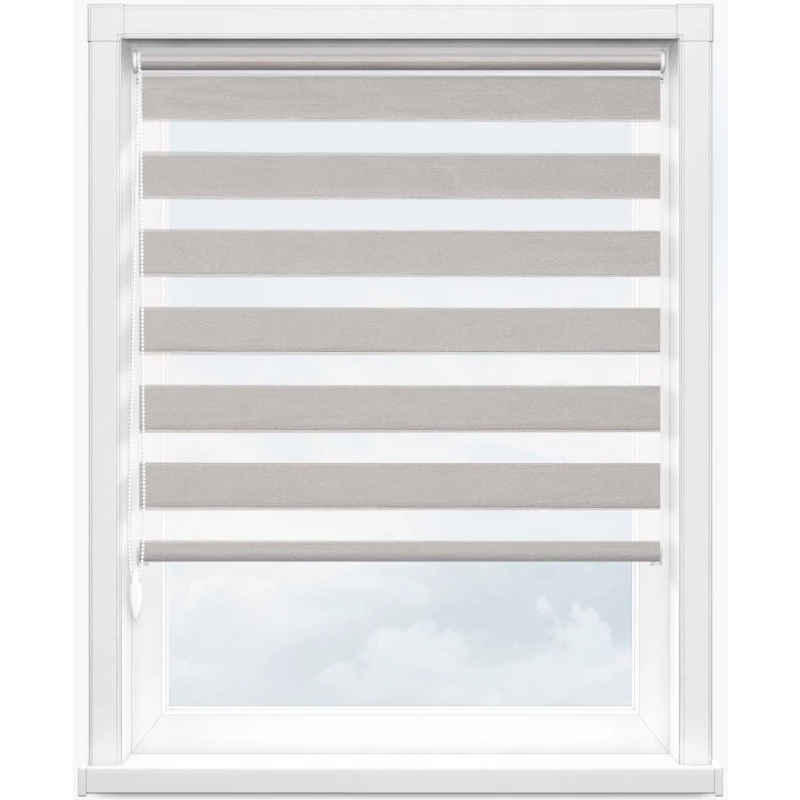 Зебра металлик 1608 св.серый 280 см - 1