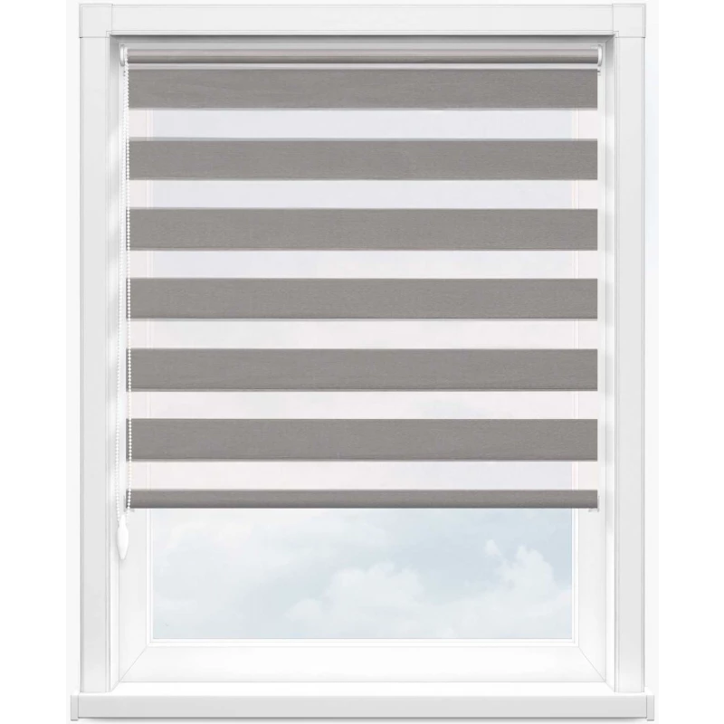 Зебра металлик 1881 темно-серый 280 см - 1