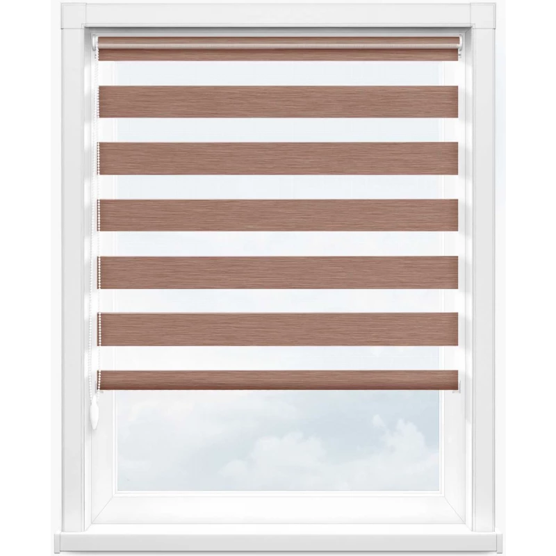 Зебра монтана 2868 св. коричневый, 280 см - 1