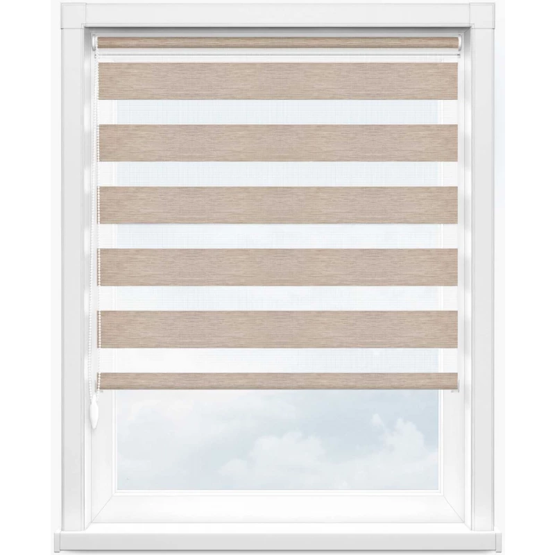 Зебра сахара 2261 св. бежевый, 210 см - 1