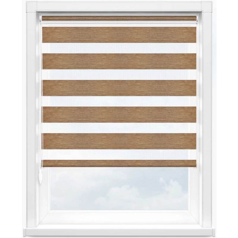 Зебра сахара 2868 св. коричневый, 210 см - 1