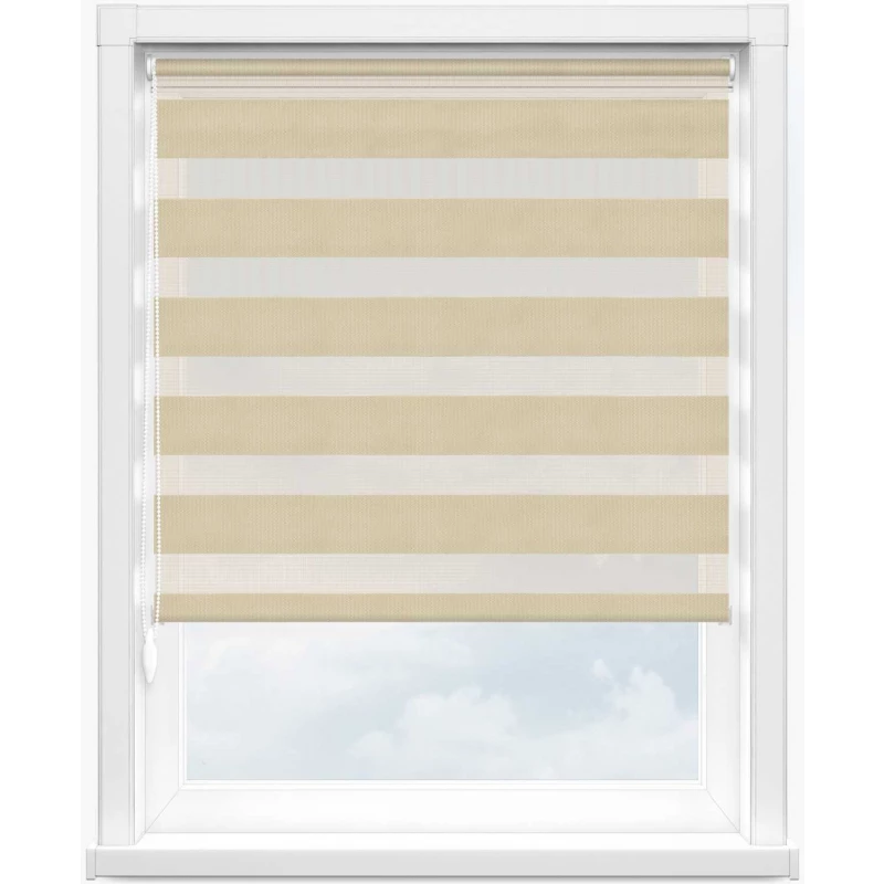 Зебра скрин 2261 св. бежевый, 300 см - 1