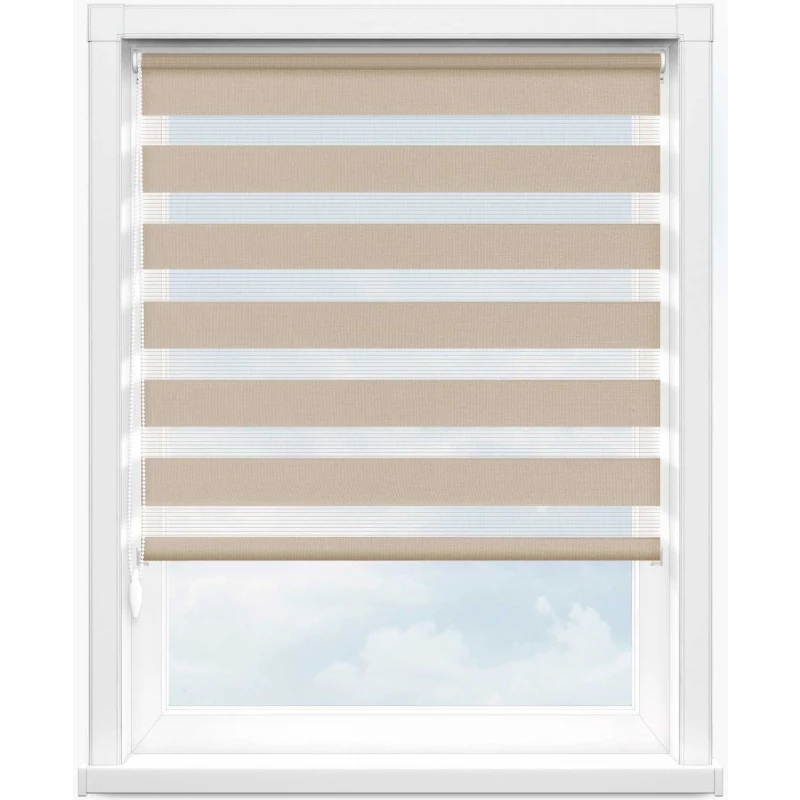 Зебра стандарт 2406 бежевый, 280 см - 1