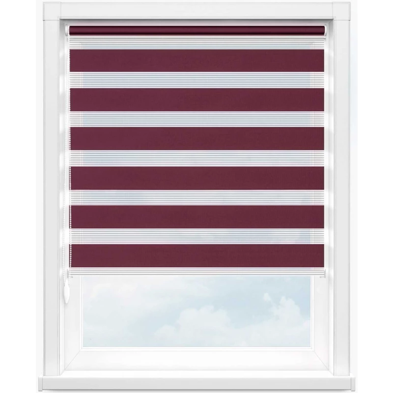 Зебра стандарт 4453 брусника, 280 см - 1