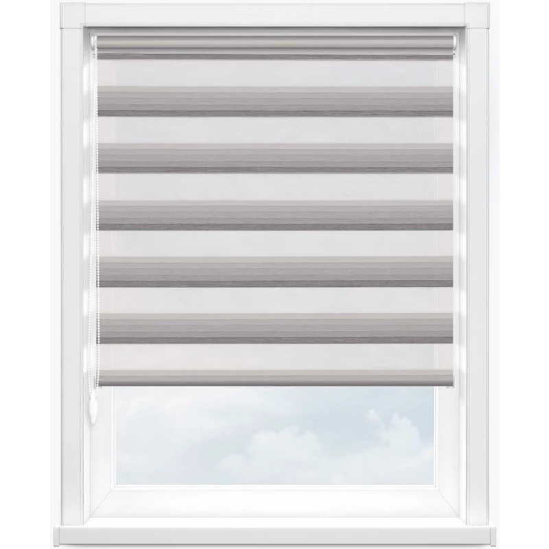 Зебра степ 1852 серый, 280 см - 1