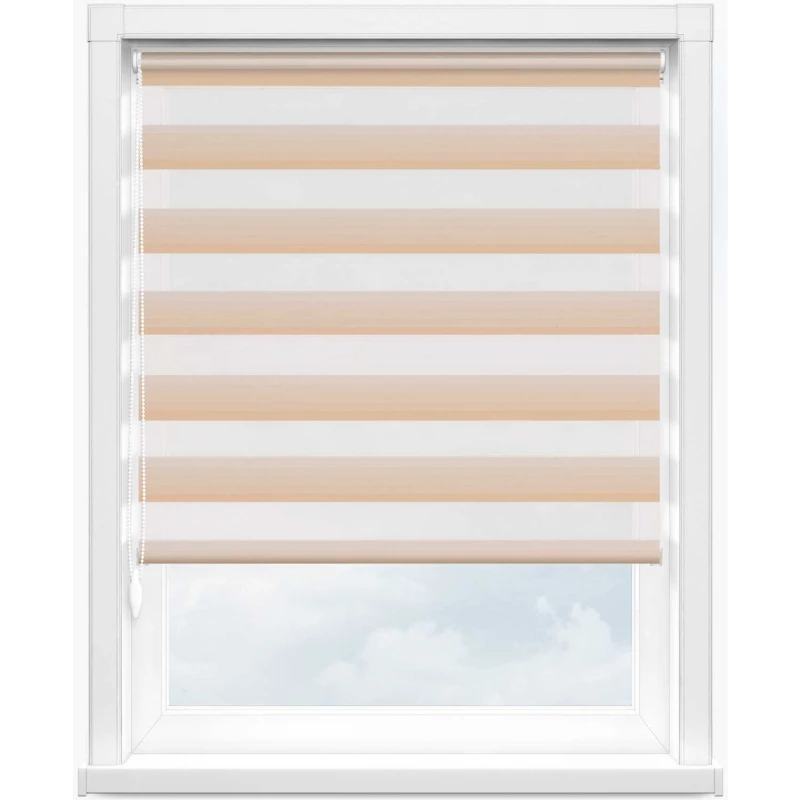 Зебра степ 2406 бежевый, 280 см - 1