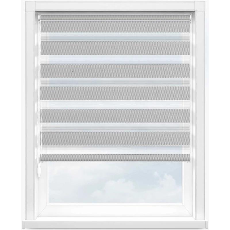 Зебра тетрис 1852 серый, 280 см - 1