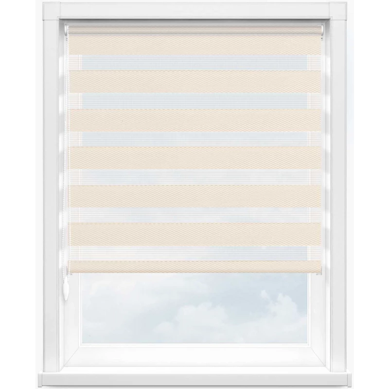 Зебра тетрис 2261 светло-бежевый, 280 см - 1