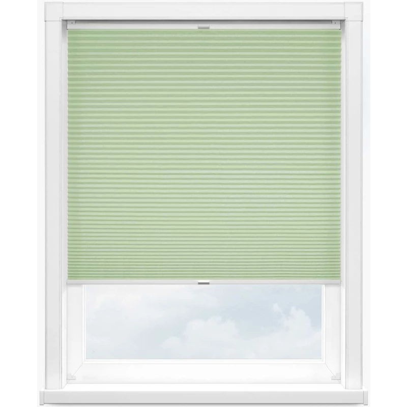 Гофре креп 5540 св. зеленый, 220 см - 1