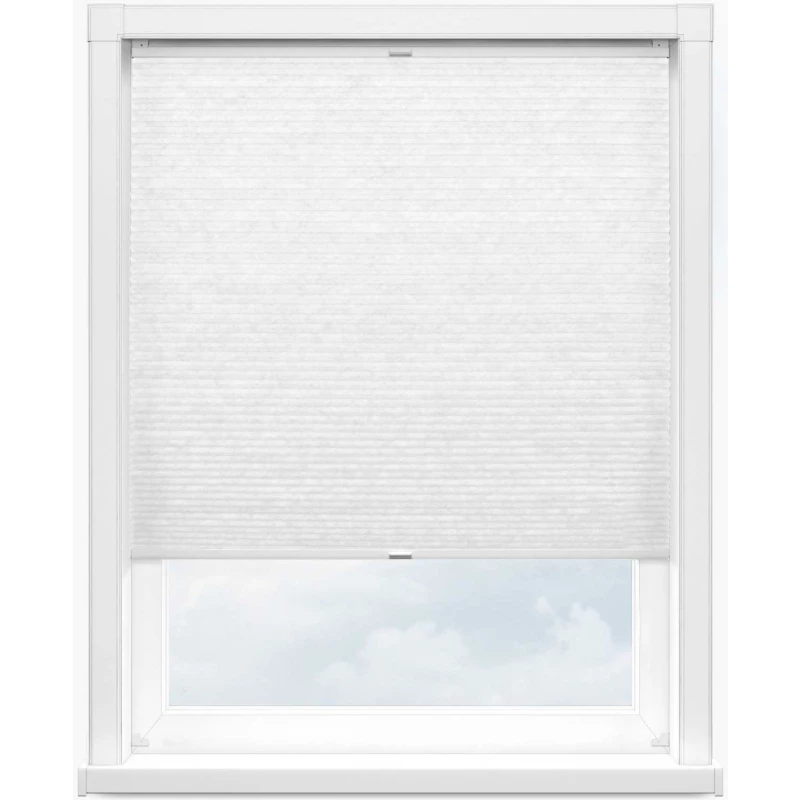 Гофре сатин 0225 белый, 365 см - 1