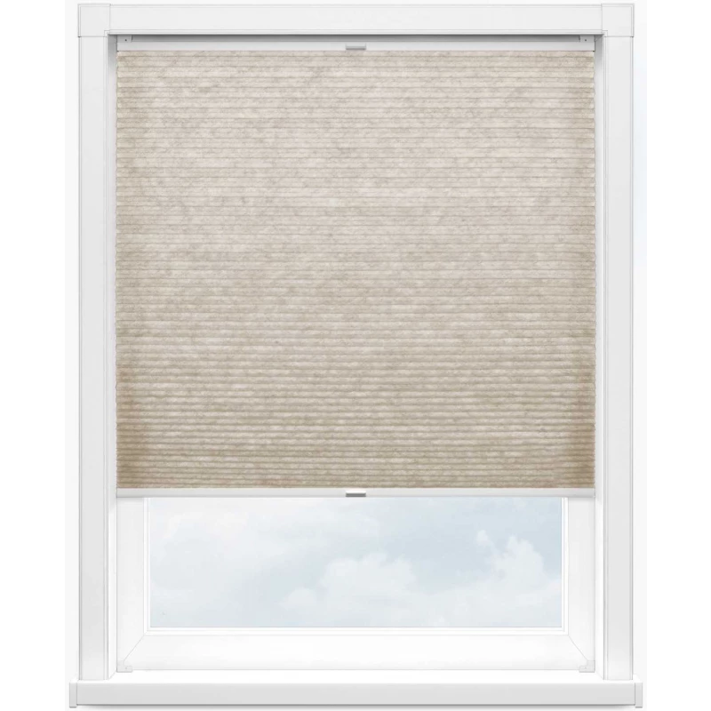 Гофре сатин 2261 св. бежевый, 365 см - 1