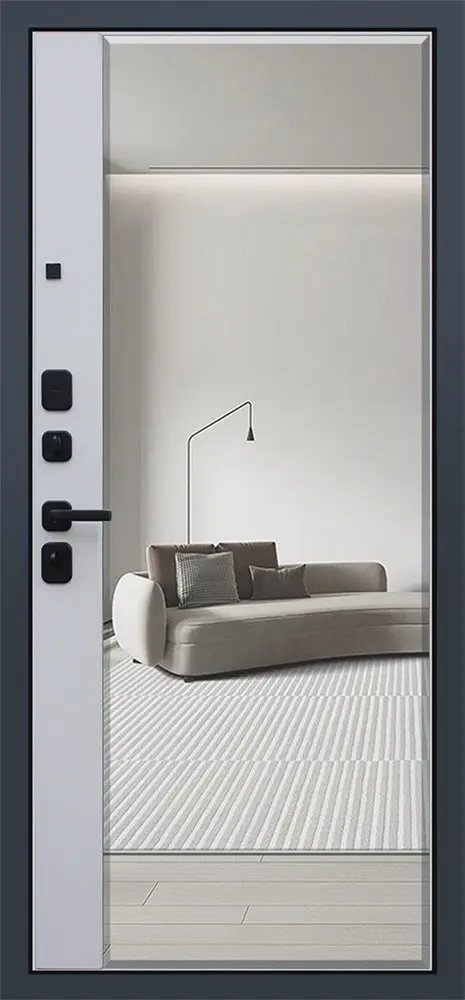 Стальная дверь Ньюкасл с зеркалом