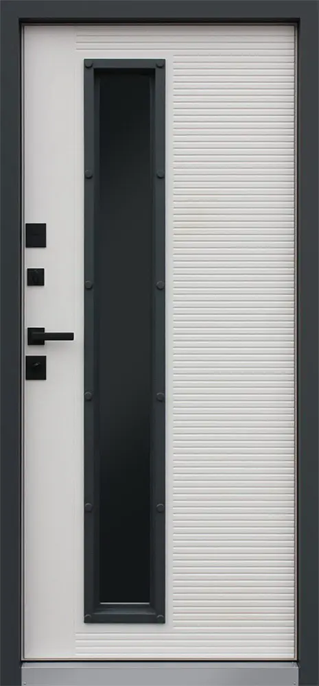 Стальная дверь Тренто с окном (терморазрыв 3к)