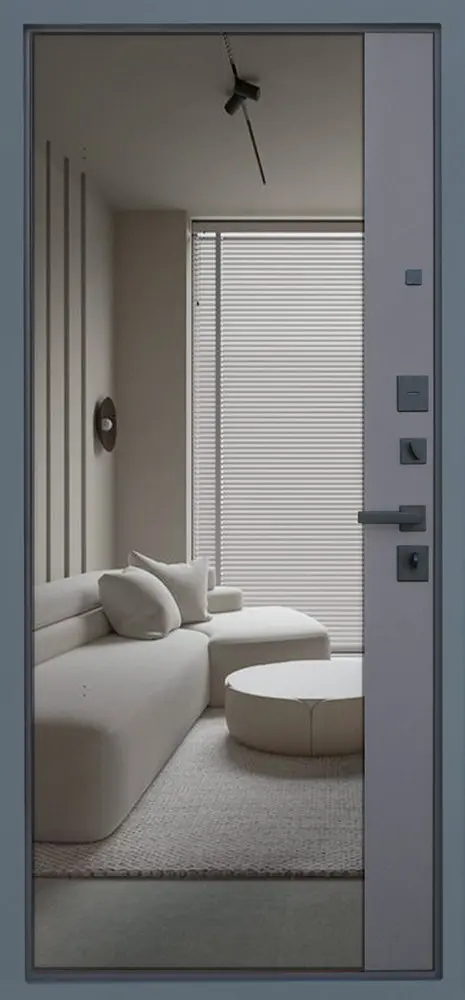 Стальная дверь Ювентус с зеркалом