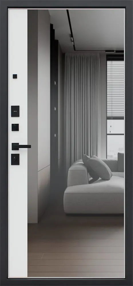 Стальная дверь Бриг с зеркалом