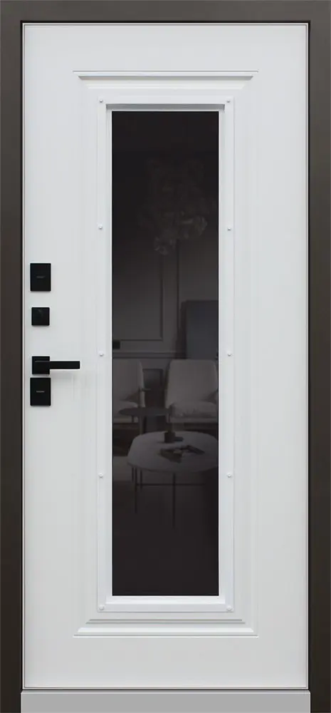 Стальная дверь Тундра с окном (терморазрыв 3к)