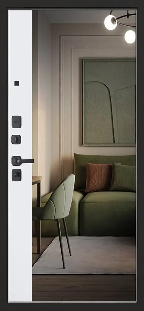 Стальная дверь Solana с зеркалом