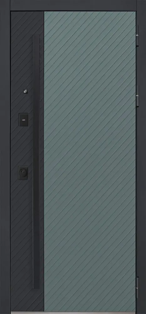 Стальная дверь Альфа с зеркалом