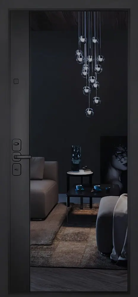 Стальная дверь Сенатор с зеркалом