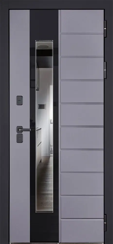 Стальная дверь Снегирь с окном (терморазрыв 3к)