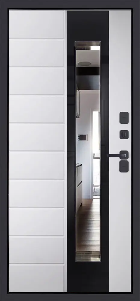 Стальная дверь Снегирь с окном (терморазрыв 3к)