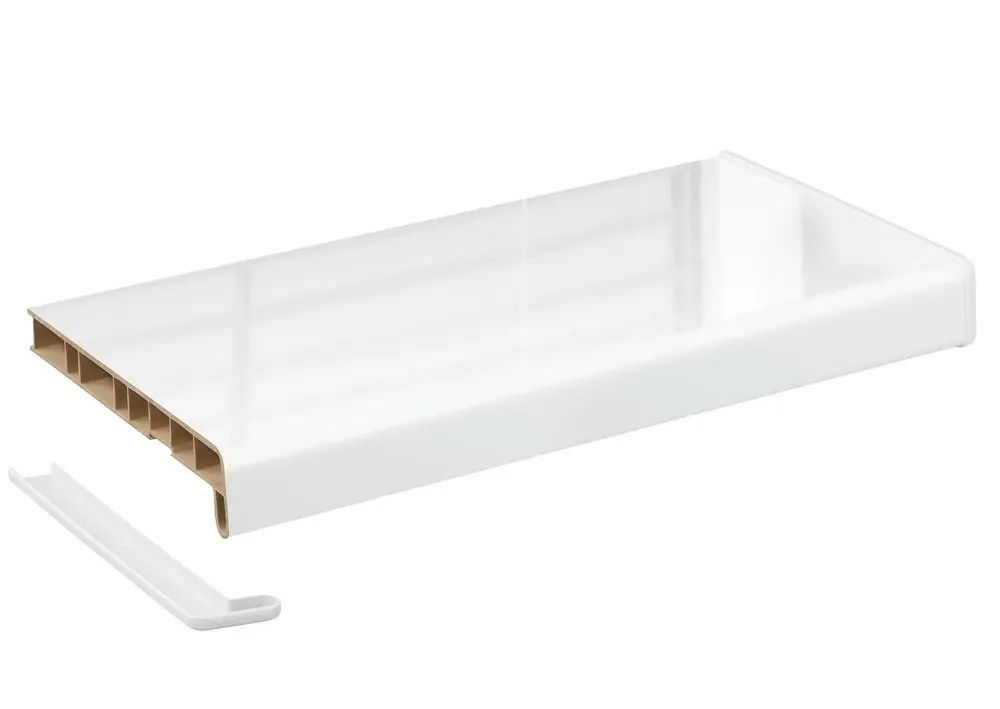 Подоконник Crystallit белый глянец