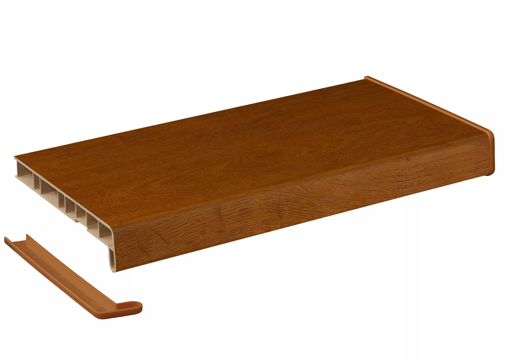 Подоконник Crystallit золотой дуб матовый