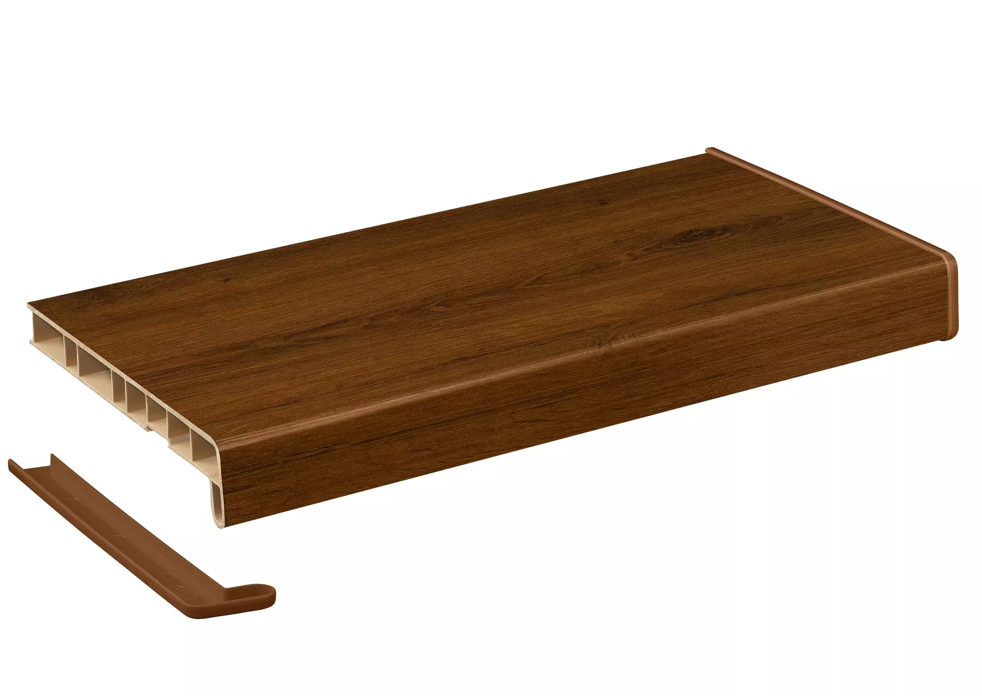 Подоконник Crystallit орех матовый