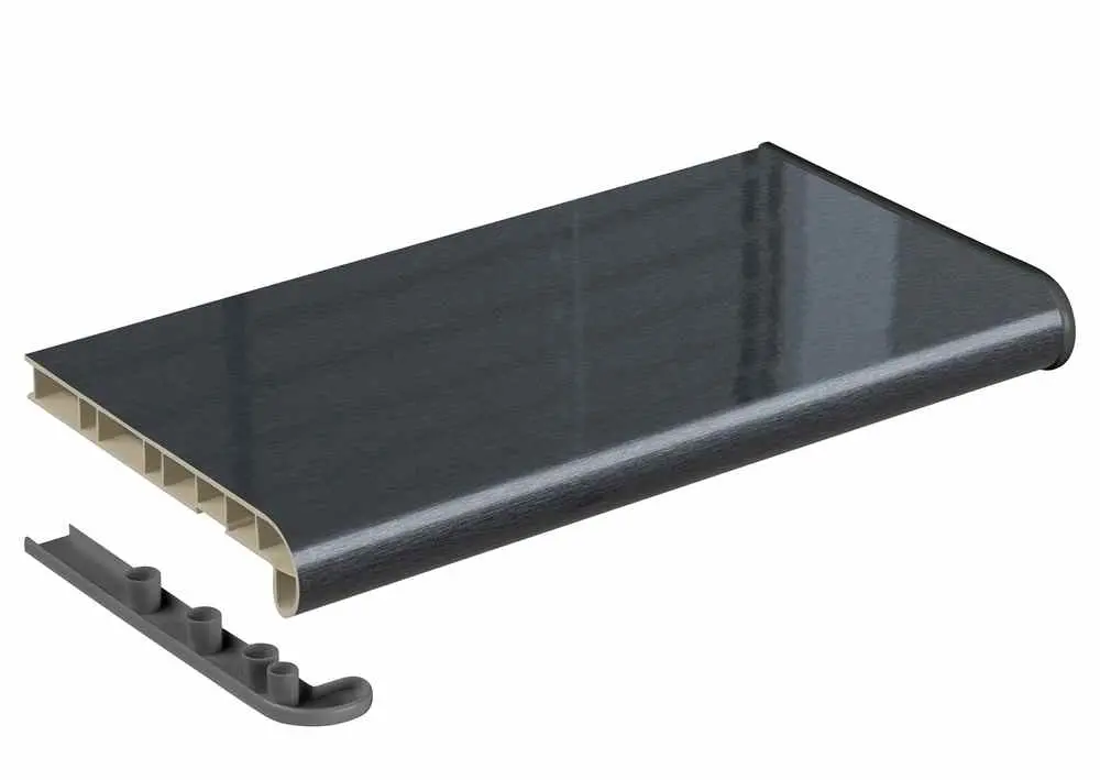 Подоконник Estera графит глубокий глянец