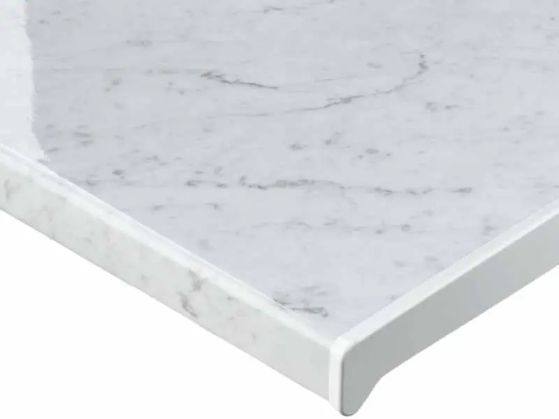 Подоконник Moeller LD-S30 мрамор каррара глянец