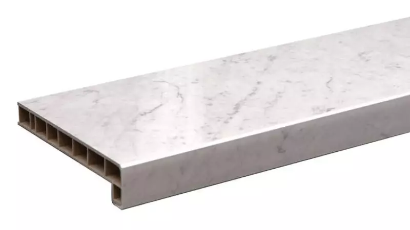 Подоконник Moeller LD-40 белый агат глянец