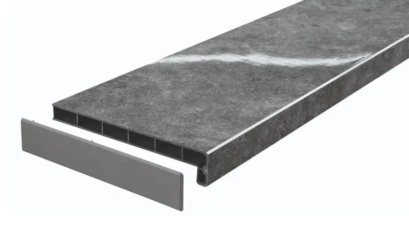 Подоконник Moeller LD-40 серый топаз глянец