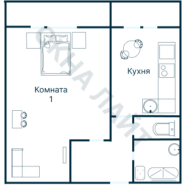 Остекление планировки 3593 дома П-46