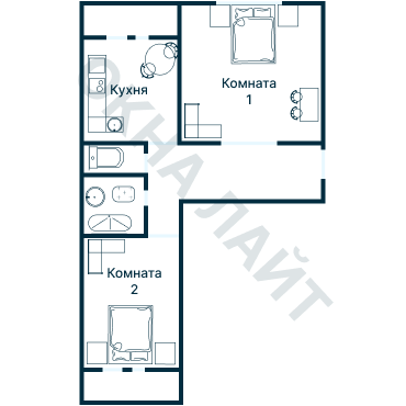 Остекление планировки 3603 дома П-46