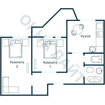 Остекление планировки 3978 дома ПД-4
