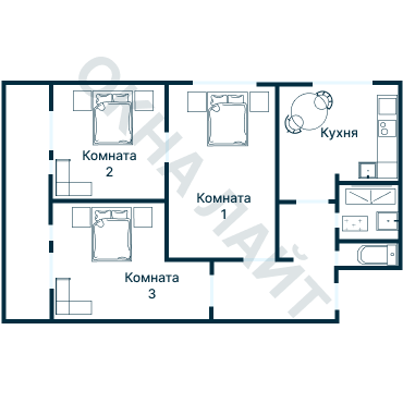 Остекление планировки 4020 дома С-222