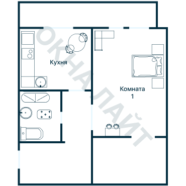 Остекление планировки 4043 дома С-222