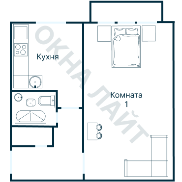 Остекление планировки 4063 дома С-222