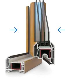 Двусторонняя ламинация окна