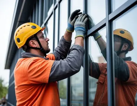 Установка алюминиевых окон